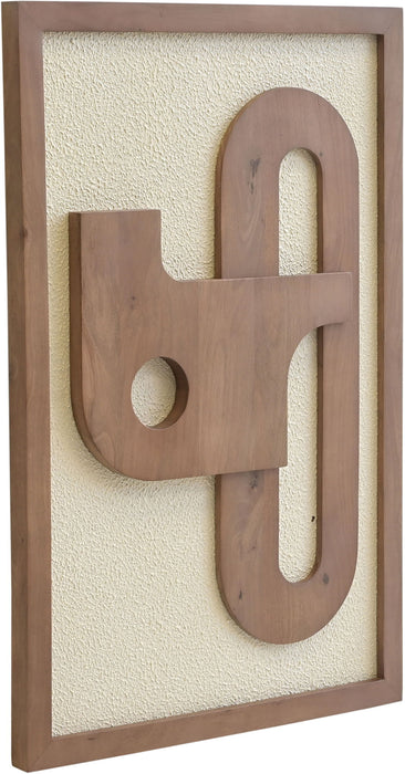Arid - 4 Piece Two-Color Wall Art - Natural