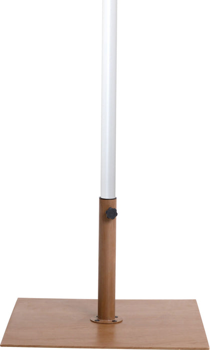 Amalfi - Aluminum Patio Umbrella - Light Brown Base / White Pole