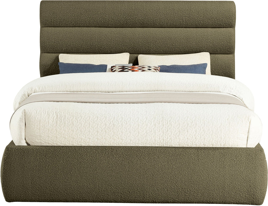 Adam - Boucle Fabric Bed With 52" Headboard