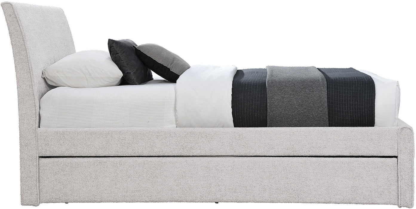 Myles - Chenille Twin Trundle Bed