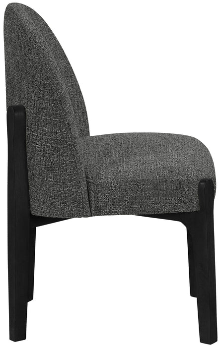 Torino - Upholstered Dining Chair With Brushed Black Base (Set of 2)