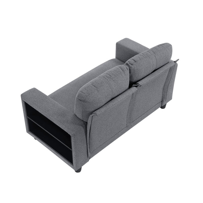 Robinson - Loveseat With Pull-Out Bed, Shelves And Charging Ports