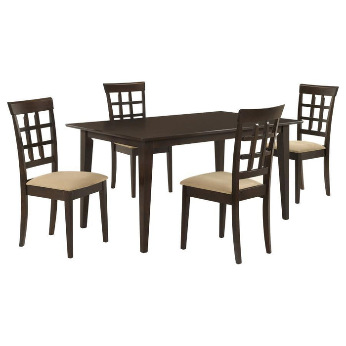 Gabriel - 5 Piece Rectangular 59" Dining Set - Cappuccino