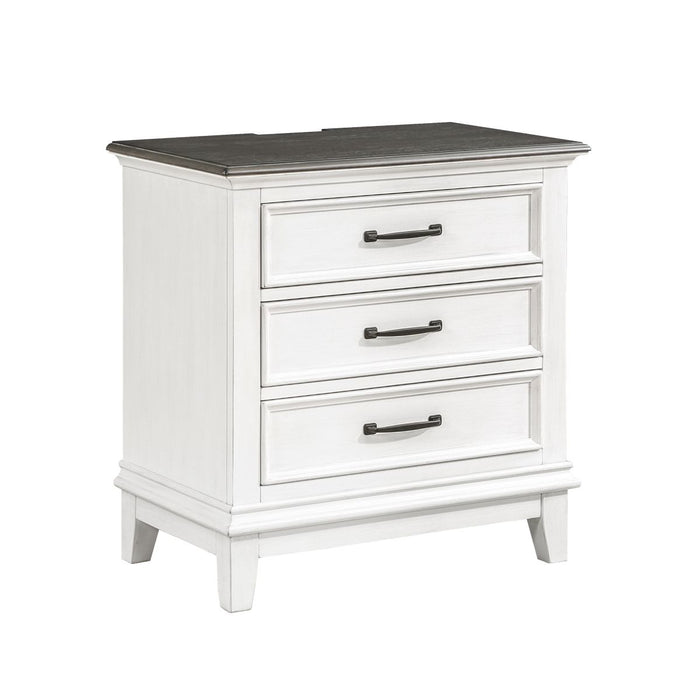 Chesterton - Nightstand - White / Brown