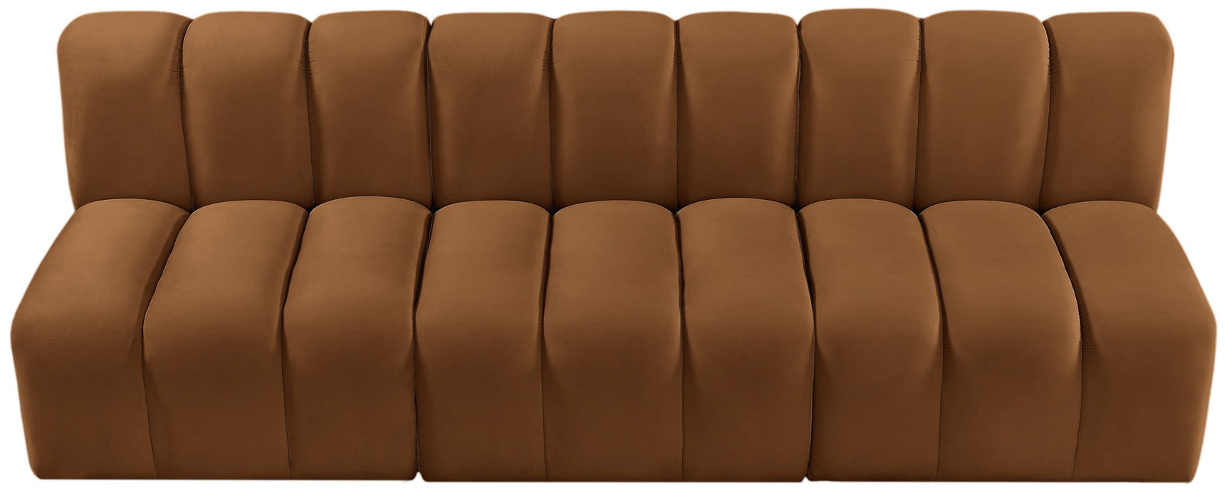 Arc - Velvet 3 Piece Modular Straight Sofa