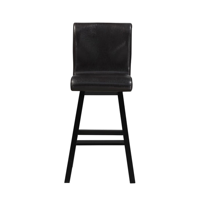 Hillshaw - Swivel Pub Height Chair (Set of 2) - Dark Brown