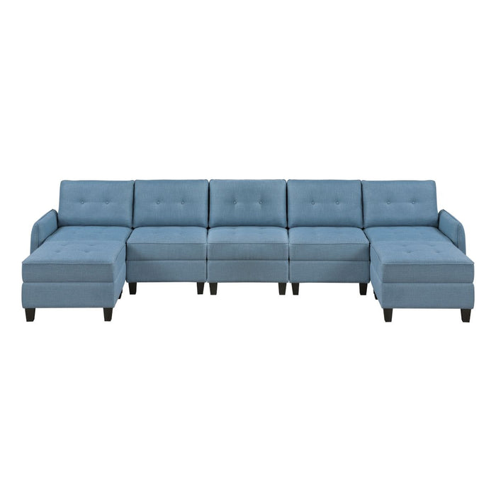 Garren - Sectional With Storage And Ottoman