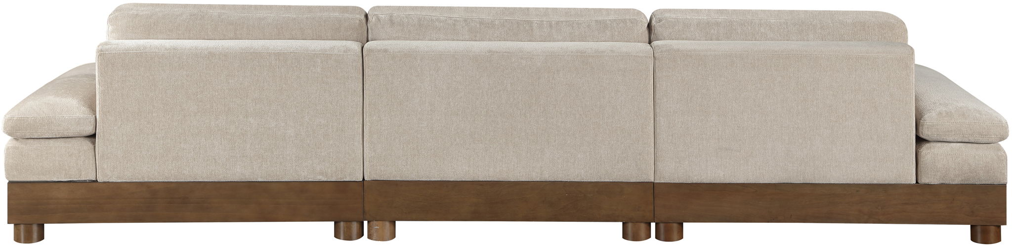 Turin - Chenille Fabric Upholstered Modular Sectional - Taupe