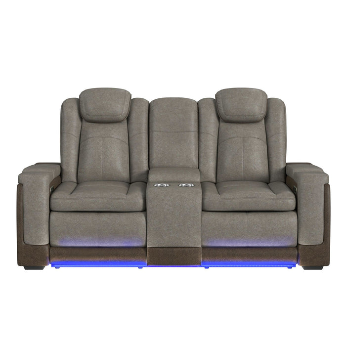 Lantana - Power Motion Loveseat With Power Headrest, LED, And Console