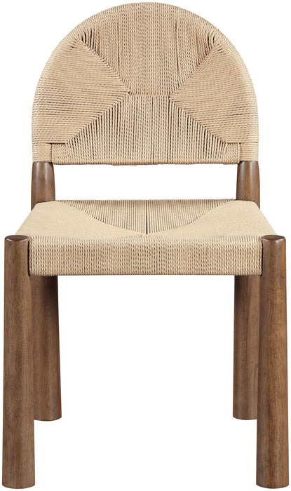 Bohemia - Woven Seagrass Cord And Solid Wood Dining Chair (Set of 2) - Beige