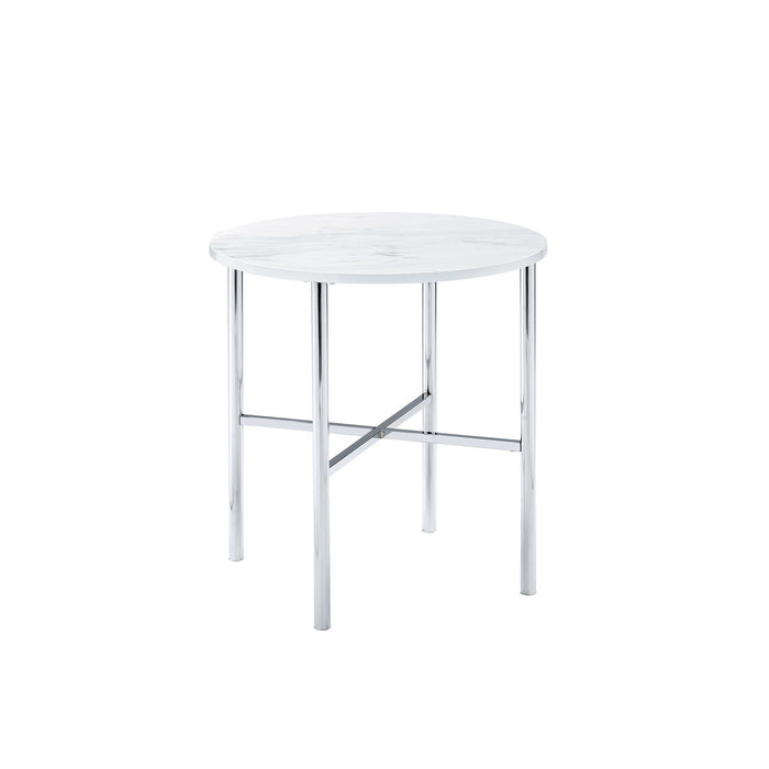 Cyrus - 3 Piece Occasional Table Set - Chrome