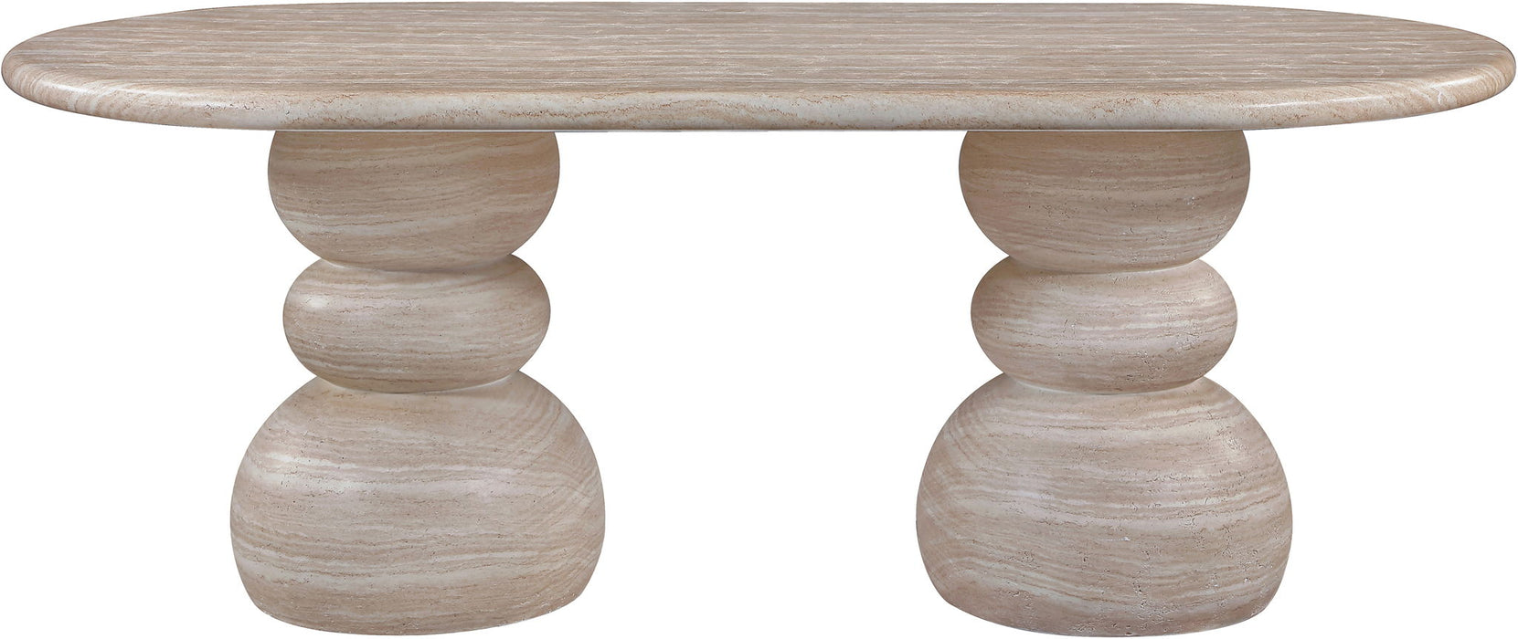 Navo - Indoor/Outdoor Dining Table - Travertine