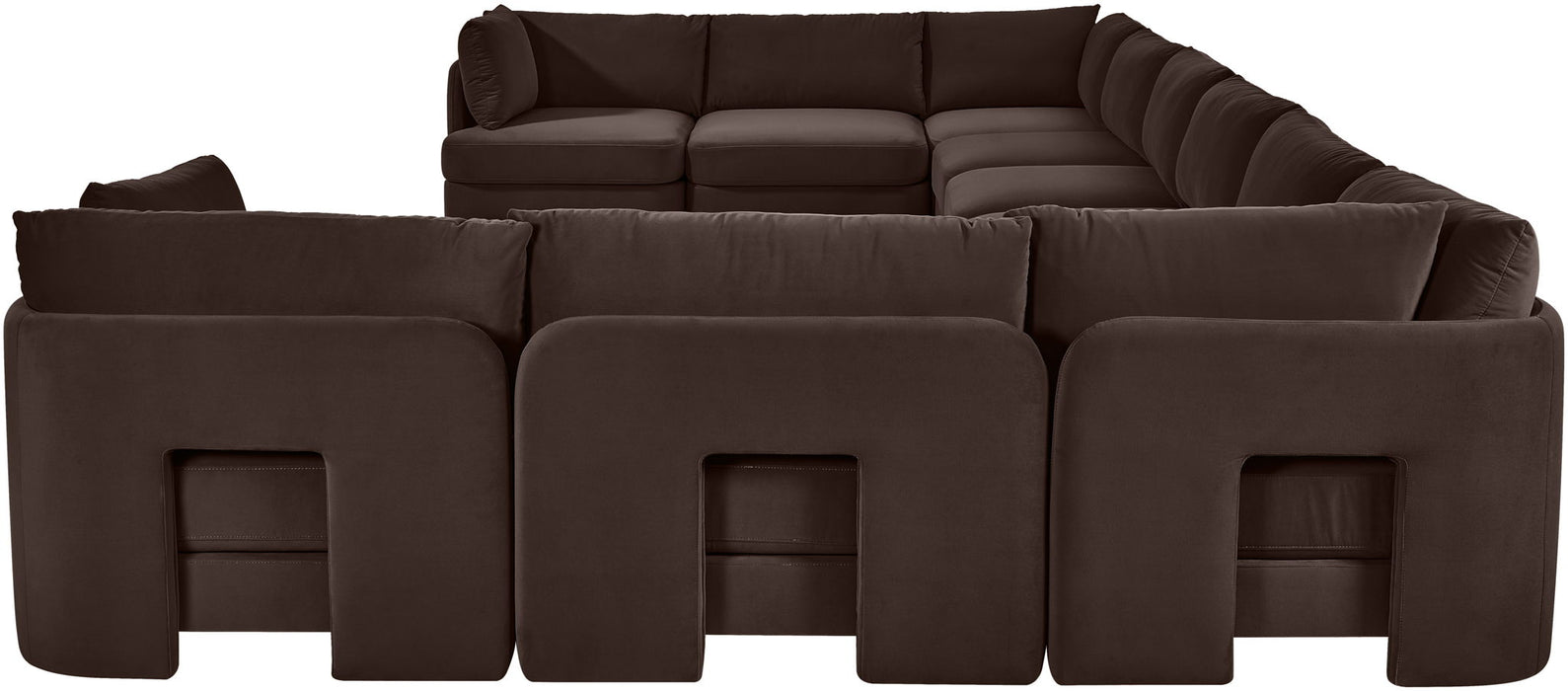 Hammond - Velvet Performance Fabric Upholstered 10 Piece Sectional