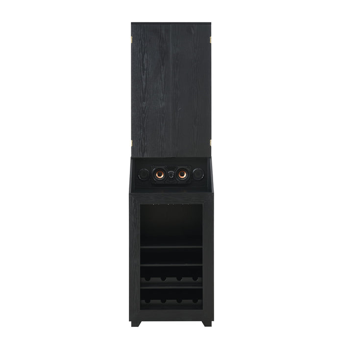Hurricanes - Dartboard Cabinet With Speaker And LED - Black