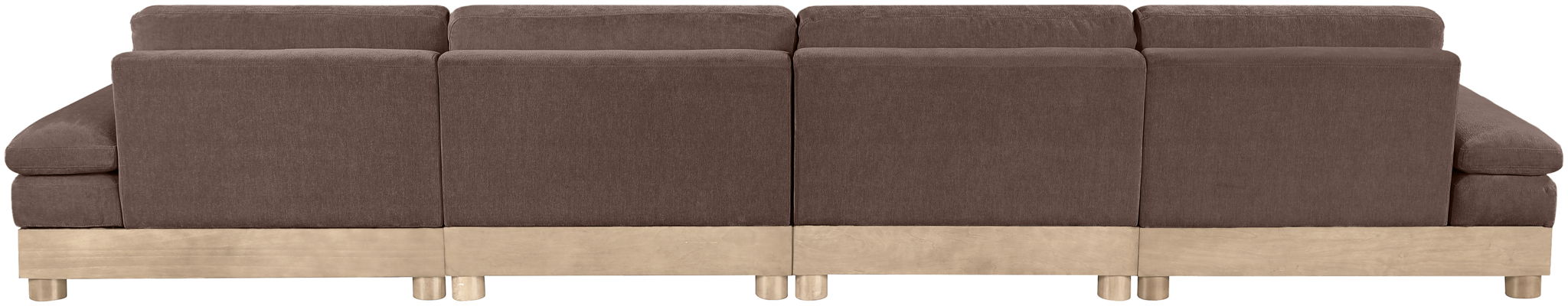 Turin - Chenille Fabric Upholstered Modular Sectional - Brown