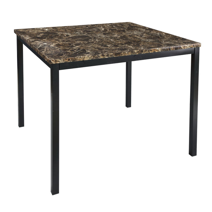 Tempe - 5 Piece Dining Room Set (Table & 4 Side Chairs) - Brown / Black