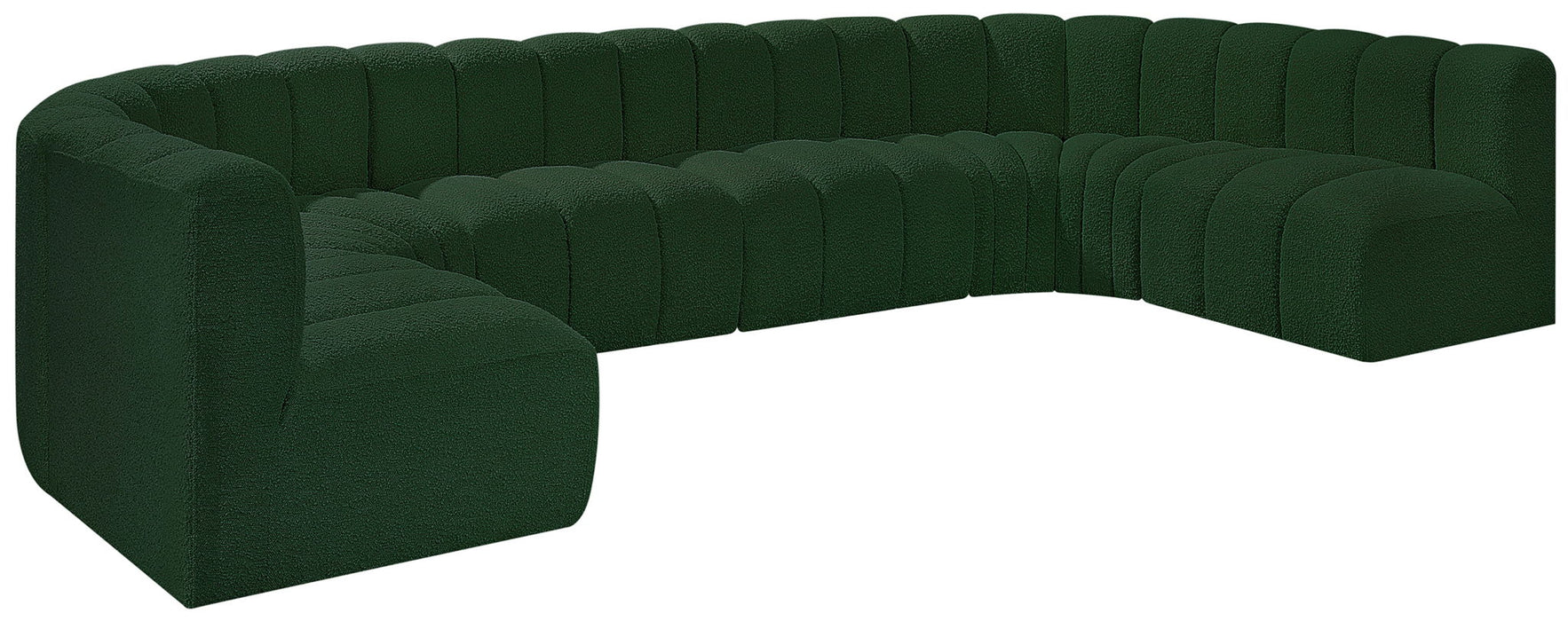 Arc - Boucle Fabric 8 Piece Modular Sofa