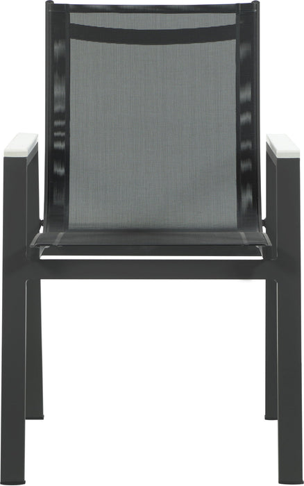 Nizuc - Outdoor Patio Dining Arm Chair With Gray Frame (Set of 2)