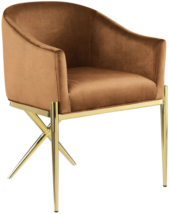 Xavier - Dining Chair with Gold Legs