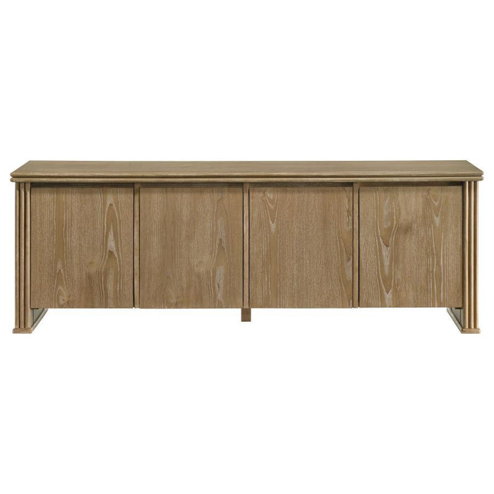 Adina - 70" TV Stand Media Console - Distressed Light Brown