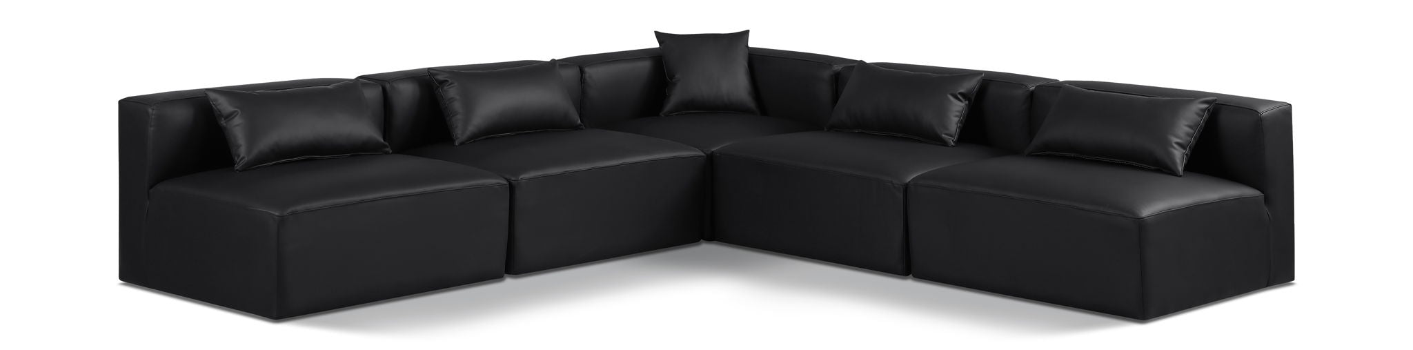 Cube - 5 Piece Modular Corner Armless Sectional