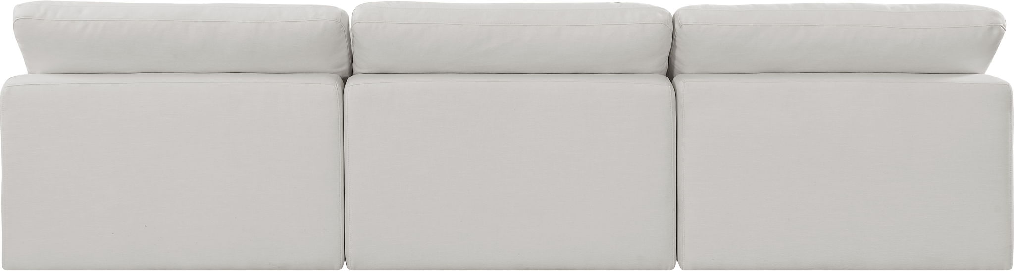 Comfy - Linen Modular Armless Sofa 3 Seats