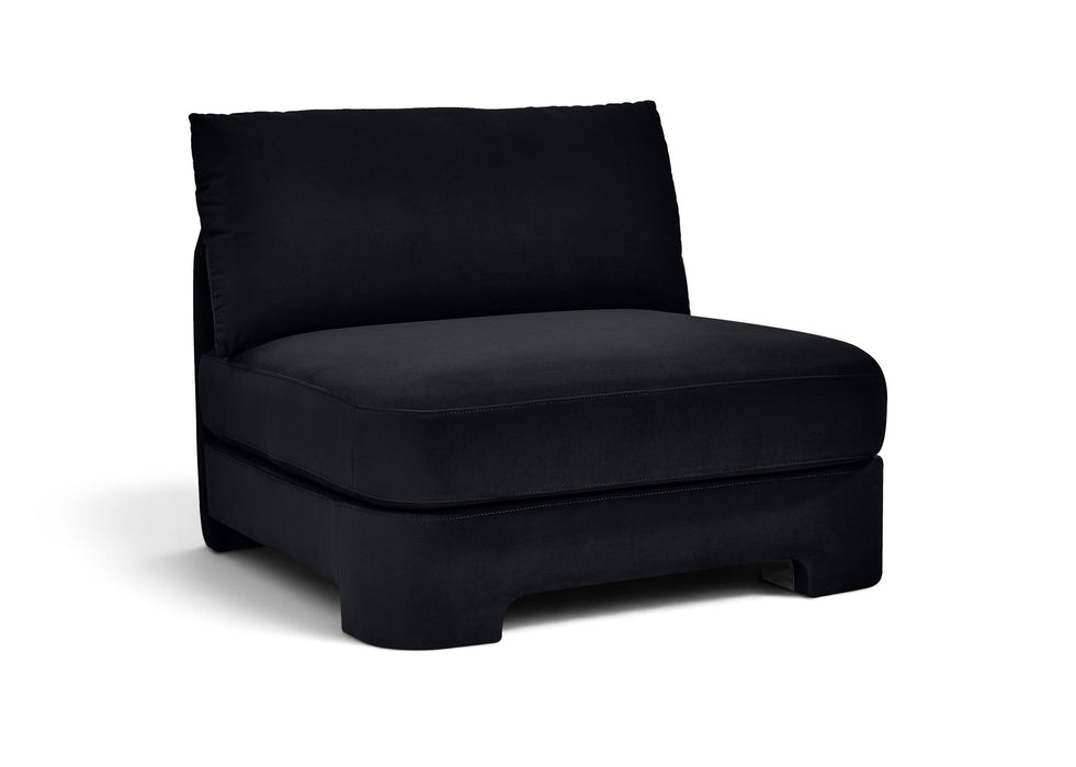 Hammond - Velvet Performance Fabric Upholstered Armless Chair