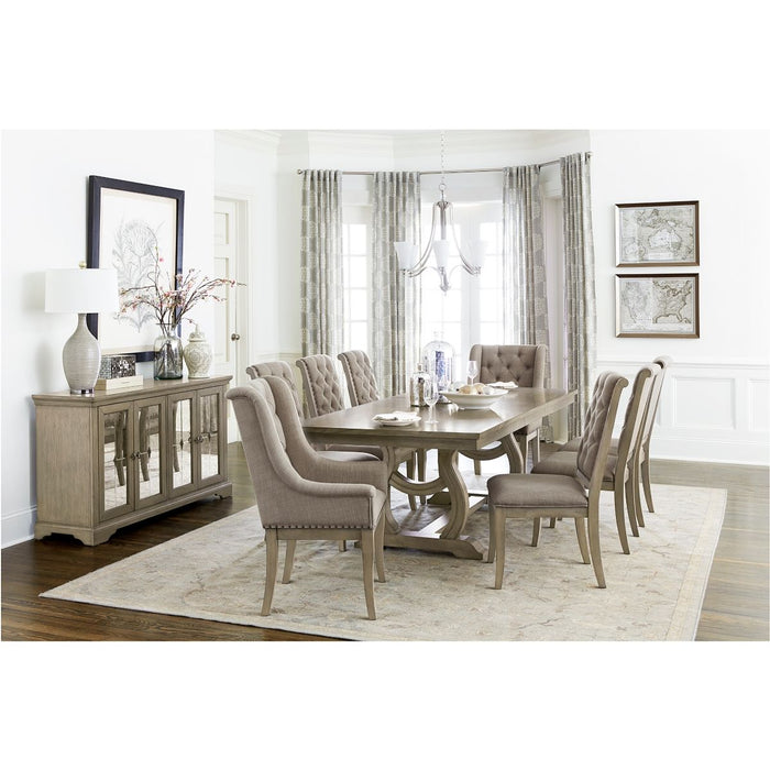 Vermillion - Server With Mirrored Door - Taupe
