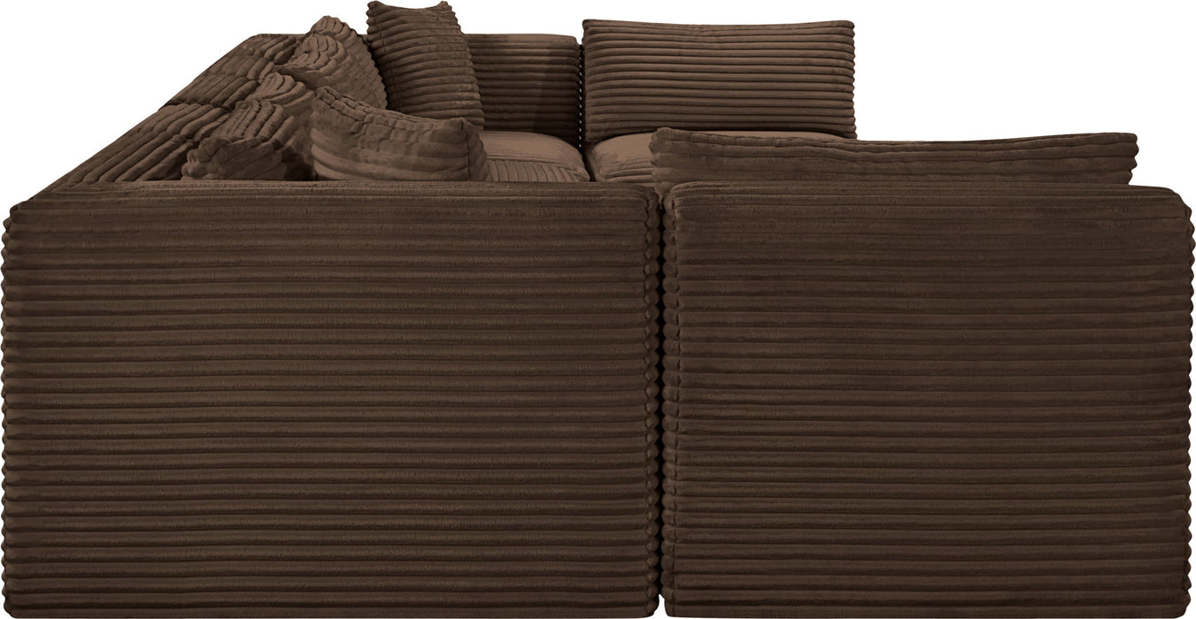 Shaggy - 7 Piece Modular U-Shaped Armless Sectional