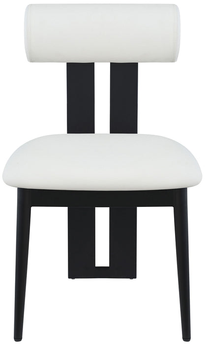 Dario - Faux Leather Dining Chair With Black Frame (Set of 2)