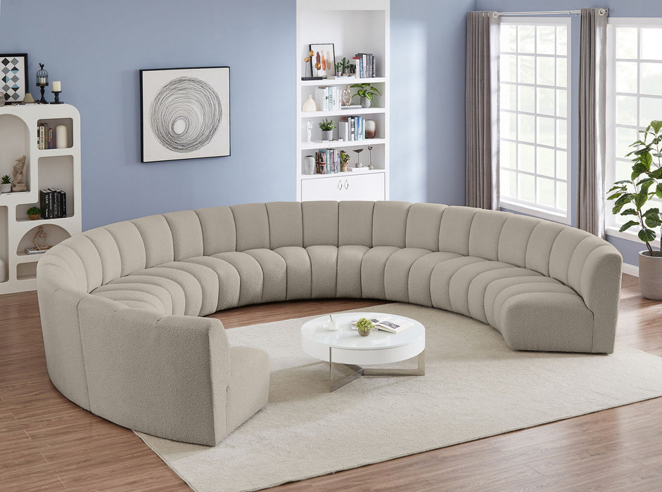 Infinity - 9 Piece Boucle Modular Sectional