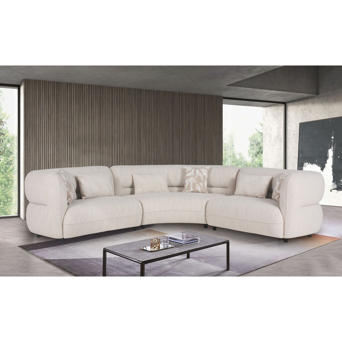 Four Seasons - Sectional Set With 6 Pillows - Camel