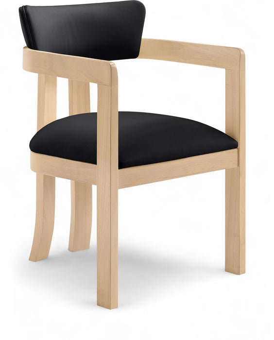 Lavrin - Vegan Leather Dining Arm Chair (Set of 2) - Natural Base