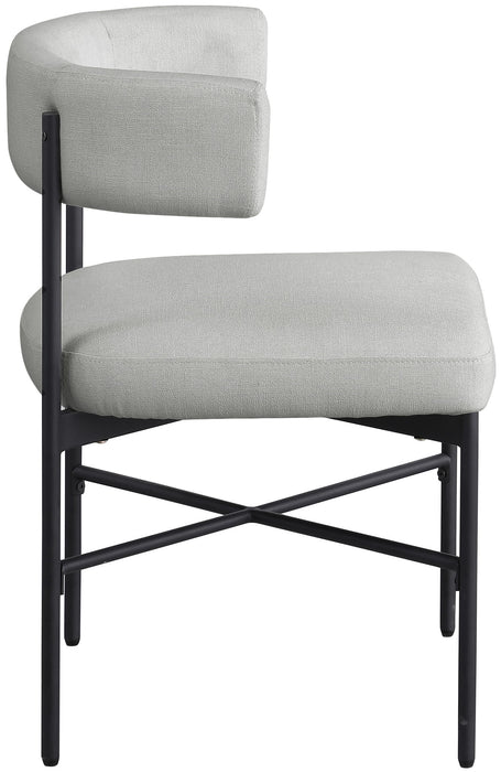 Rivage - Durable Dining Chair With Black Frame (Set of 2)