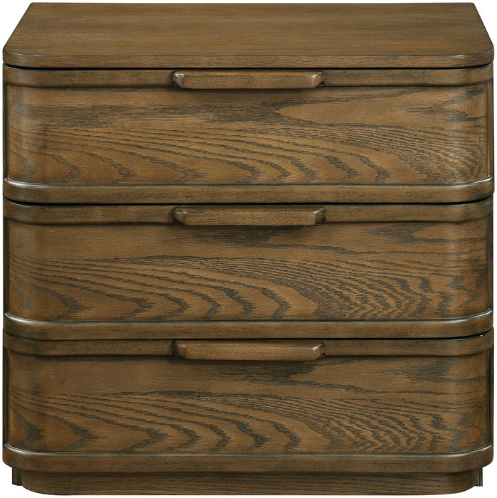 Tiberio - Oak Veneer And Solid Wood Nightstand