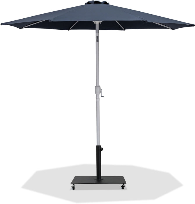 Fiji - Aluminum Patio Umbrella With Square Black And White Base