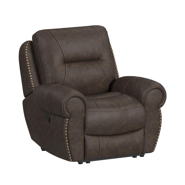 Topeka - Recliner - Rocky Brown