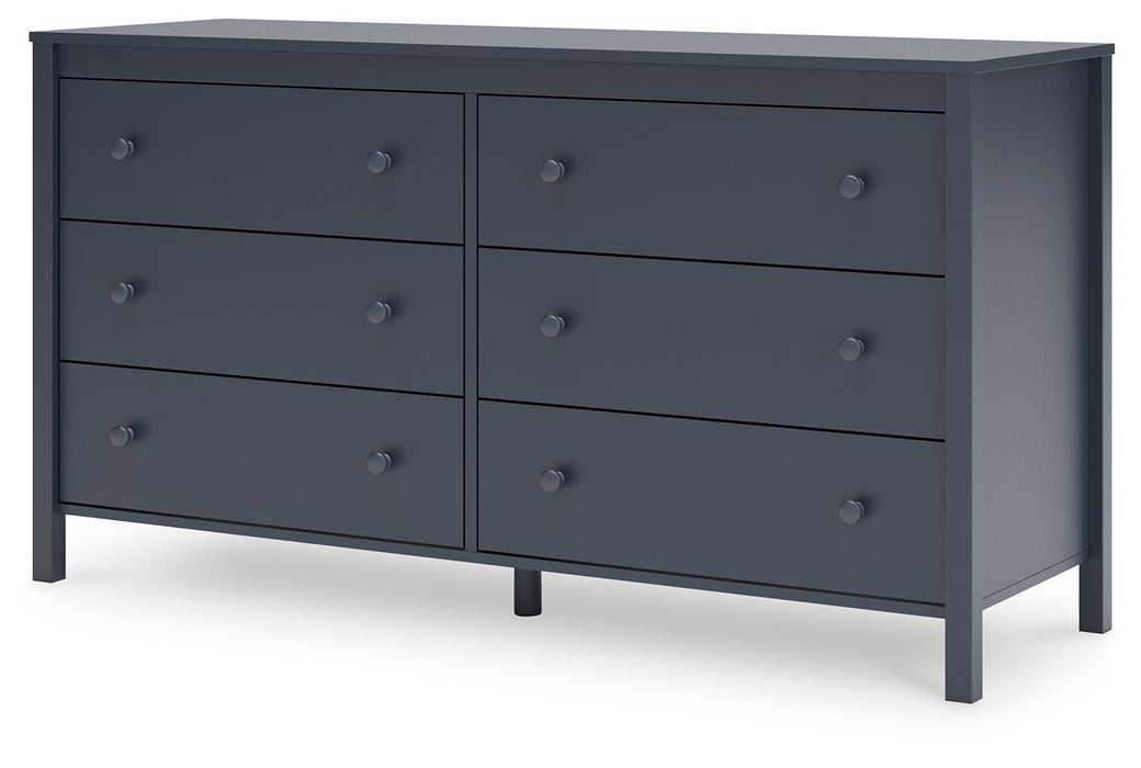 Simmenfort - Six Drawer Dresser - Navy Blue