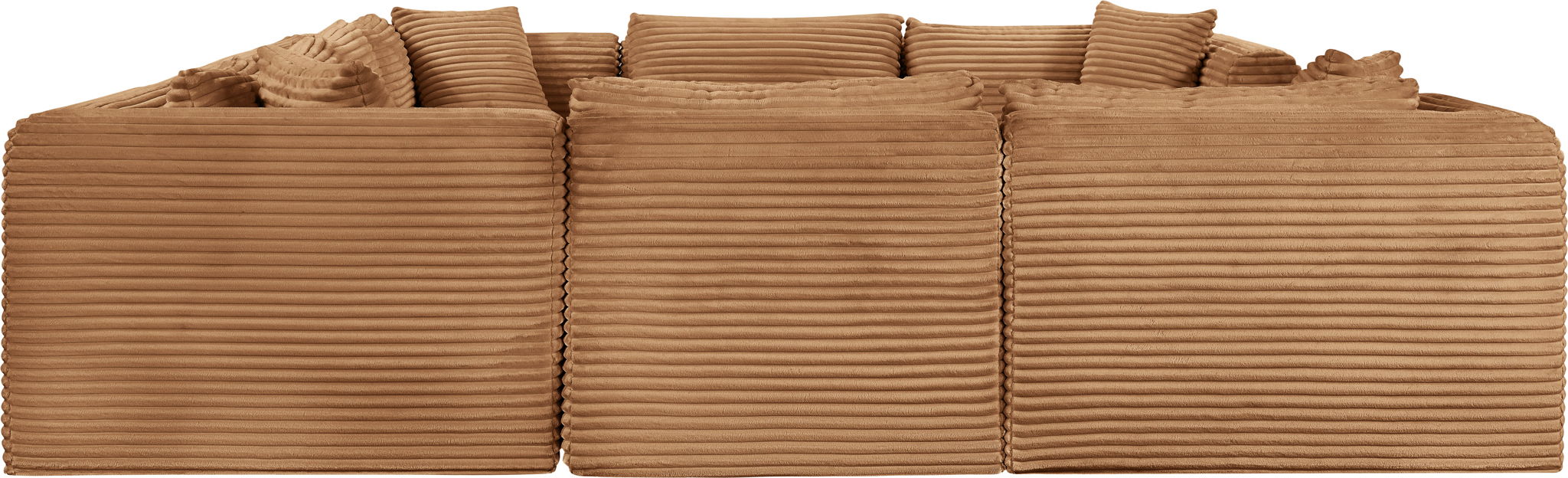 Shaggy - Fabric 8 Piece Modular U-Shaped Sectional