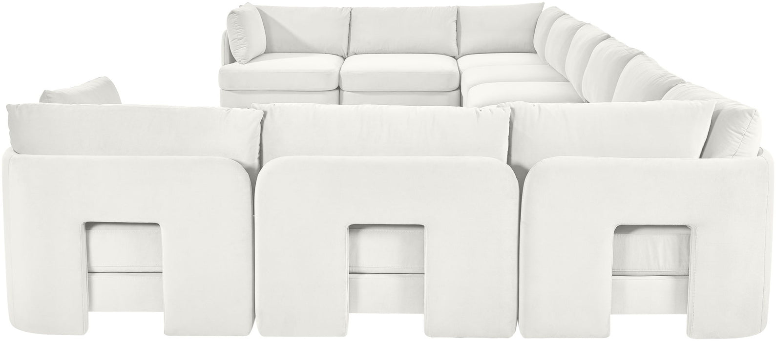 Hammond - Velvet Performance Fabric Upholstered 10 Piece Sectional