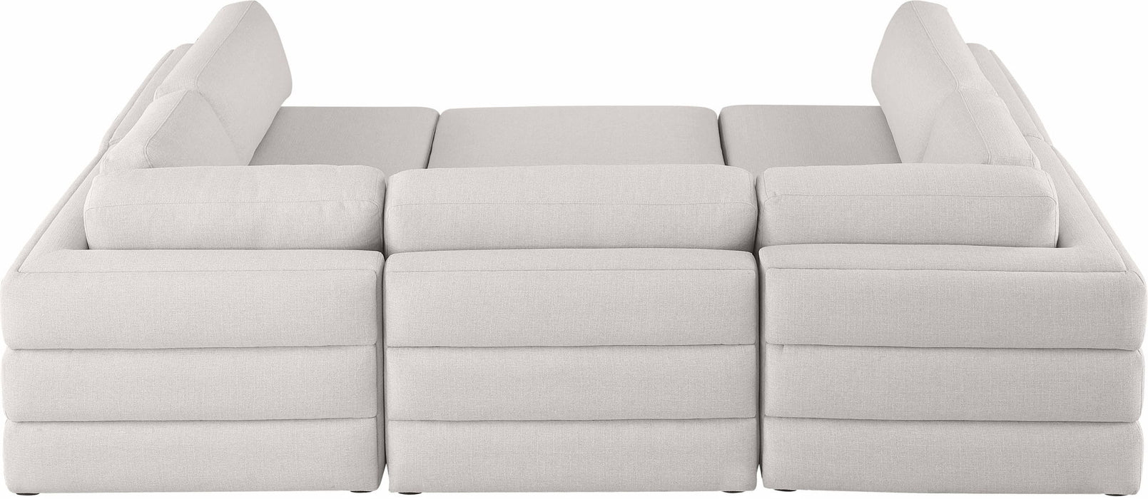 Beckham - 6 Piece Modular U-Shaped Armless Sectional