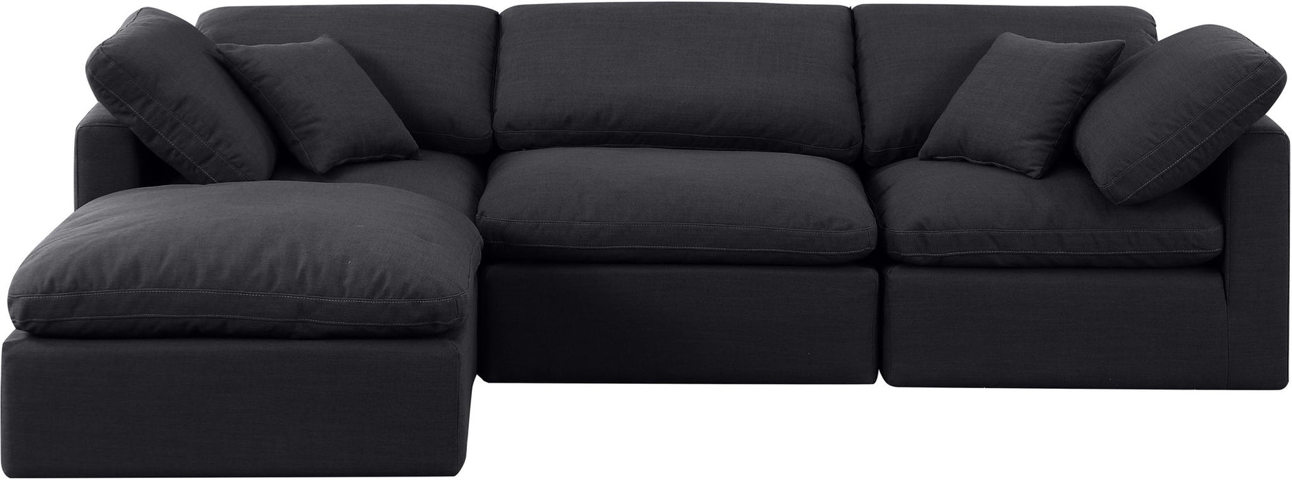 Indulge - Linen 4 Piece Modular Sectional With Chaise