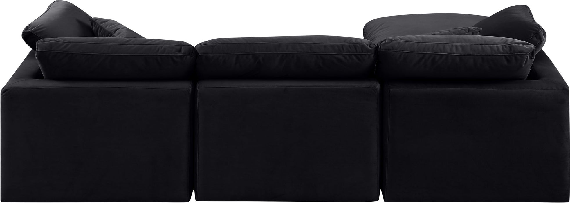 Indulge - Velvet 4 Piece Modular Sectional With Chaise