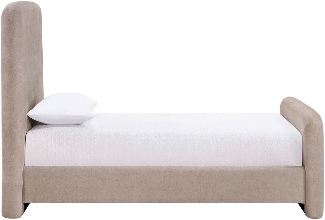 Fira - Chenille Fabric Upholstered Bed