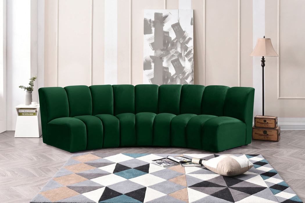 Infinity - 3 Piece Velvet Modular Sectional
