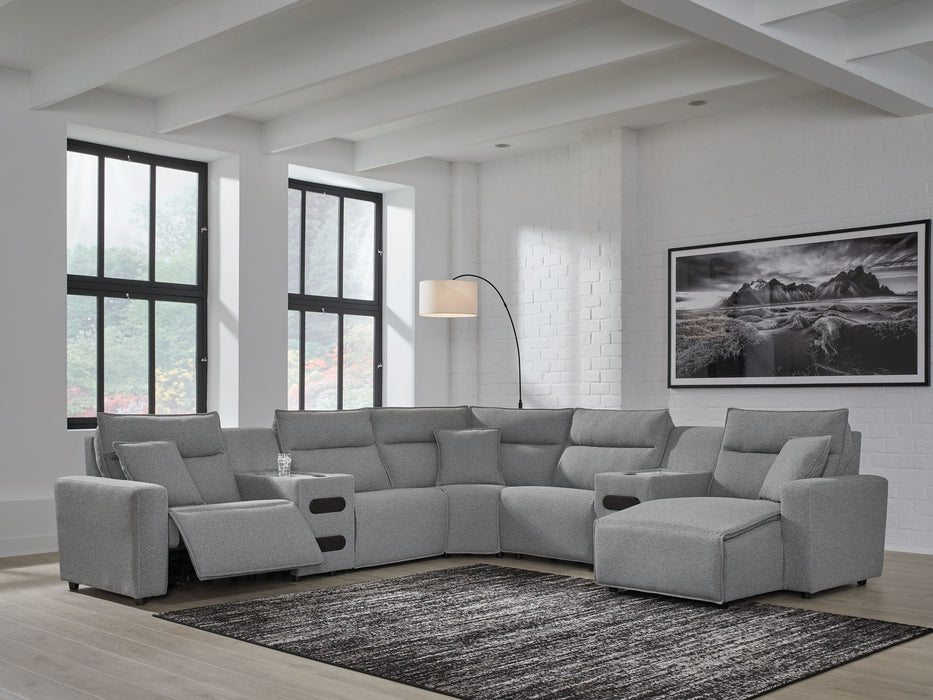 ModMax II - Salt And Pepper - Reclining Sectional
