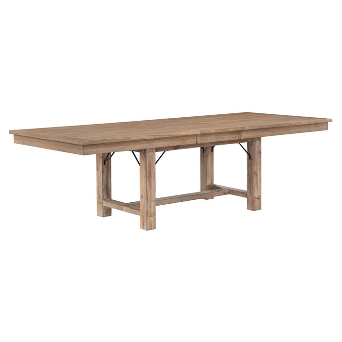 Aberdeen - 5 Piece Dining Room Set (Table & 4 Side Chairs) - Beige / Oak