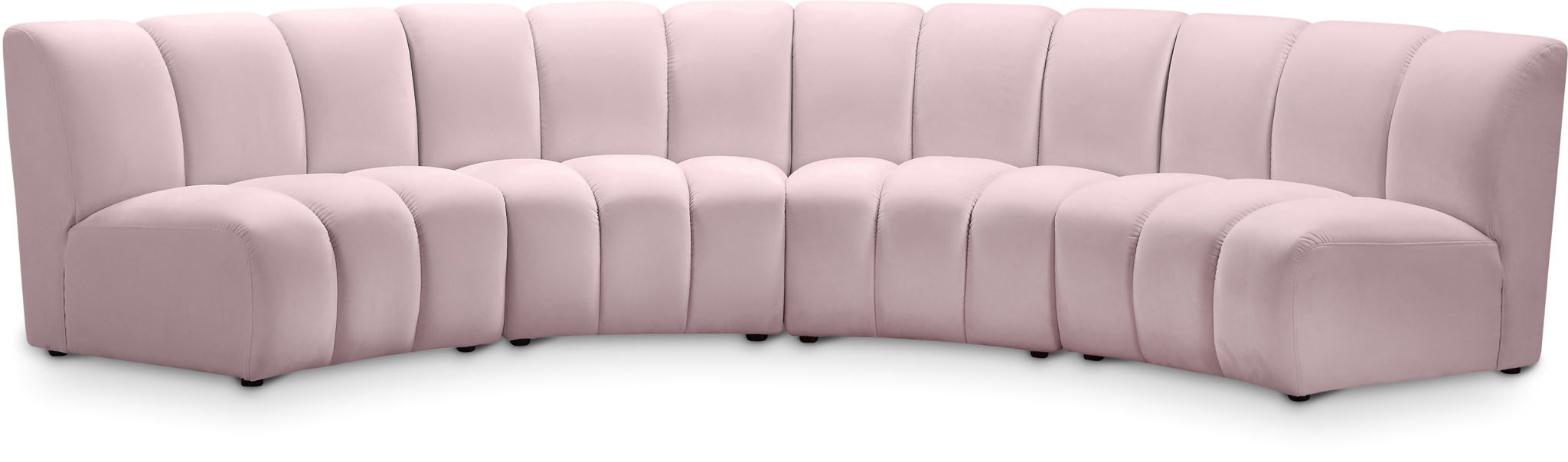 Infinity - 4 Piece Velvet Modular Sectional