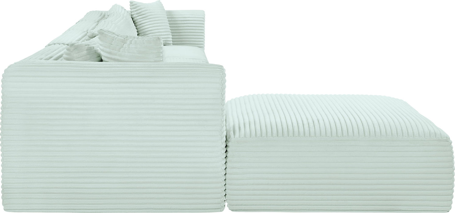 Shaggy - 5 Piece Modular Sectional With Ottoman