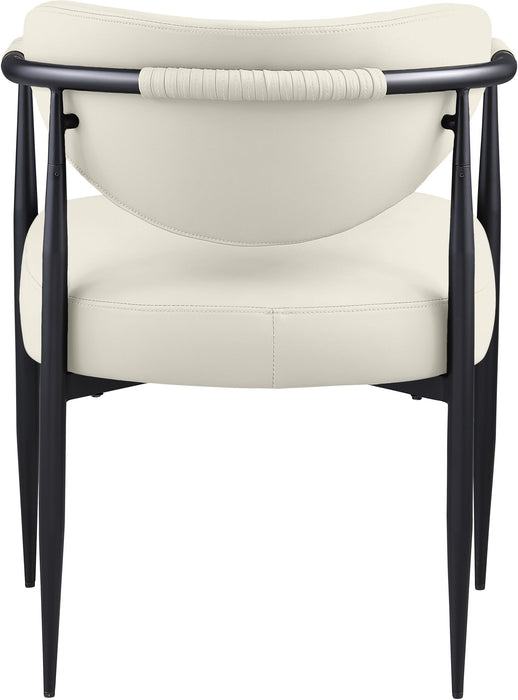 Virella - faux Leather Upholstered Dining Chair (Set of 2) - Black Base